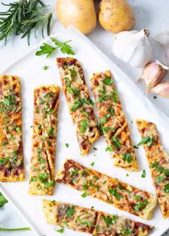 Garlic Waffle Breadsticks