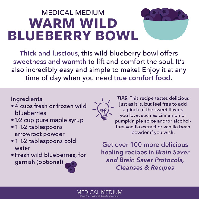 Warm Wild Blueberry Bowl
