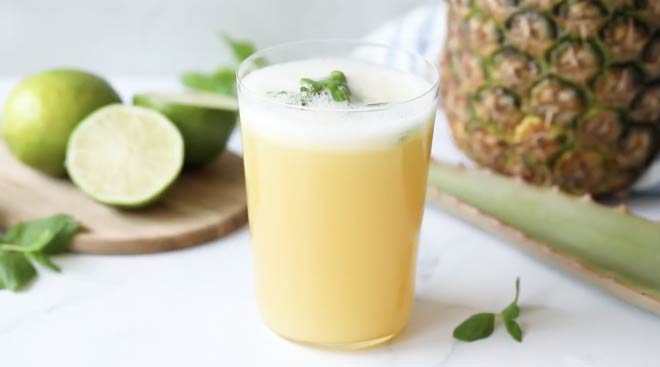 Aloe Pineapple Juice Cooler 