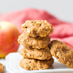 Fat-Free Apple Oatmeal Cookies