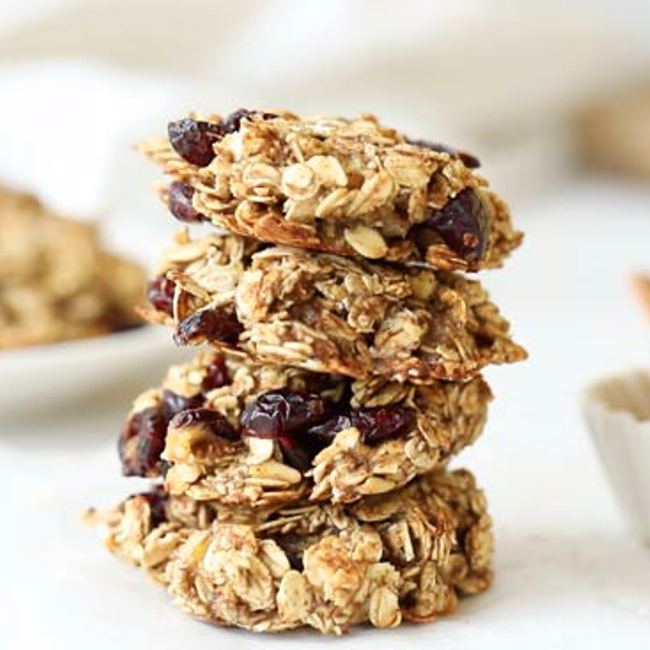 Banana Oat Breakfast Cookies