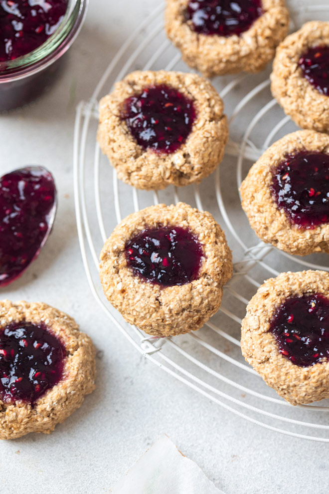 Berry Jam Thumbprint Cookies