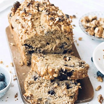 Wild Blueberry Banana Bread 