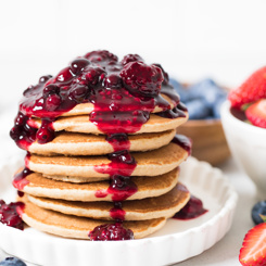 Pancakes With Berry Syrup