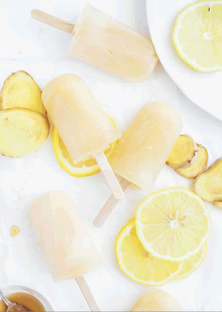 Lemon Balm Popsicles 