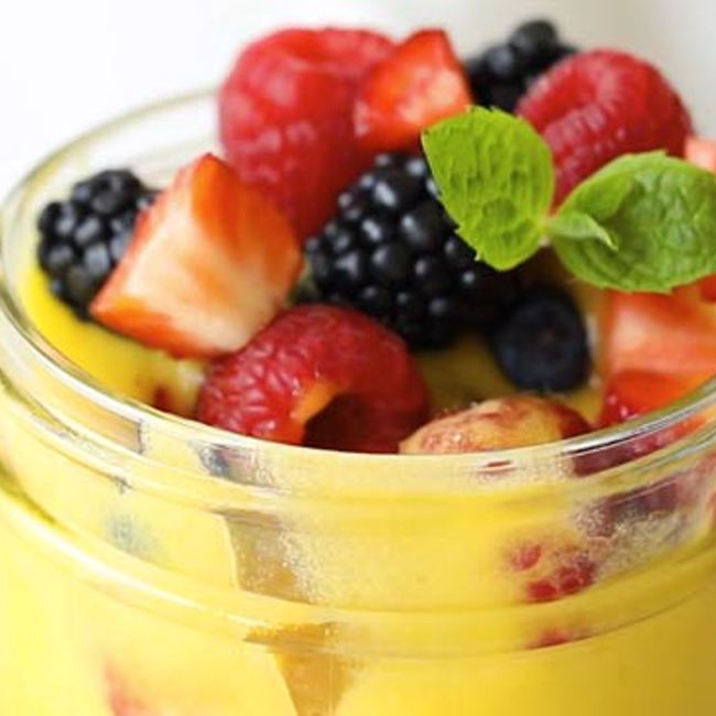 Mango Smoothie Berry Parfait 