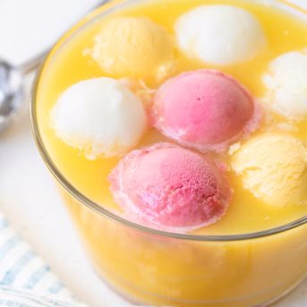 Orange Juice Punch Bowl