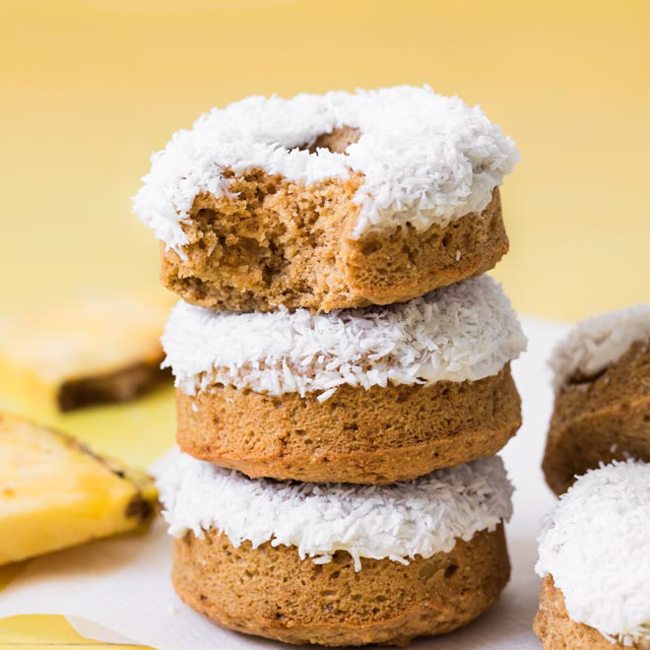 Pineapple Coconut Donuts