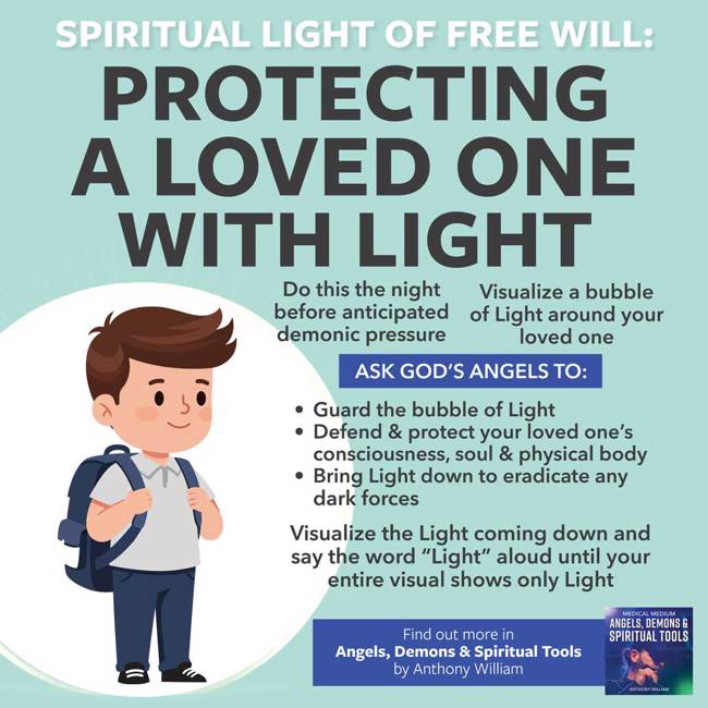 Spiritual Light Of Free Will - Protecting A Loved One With Light