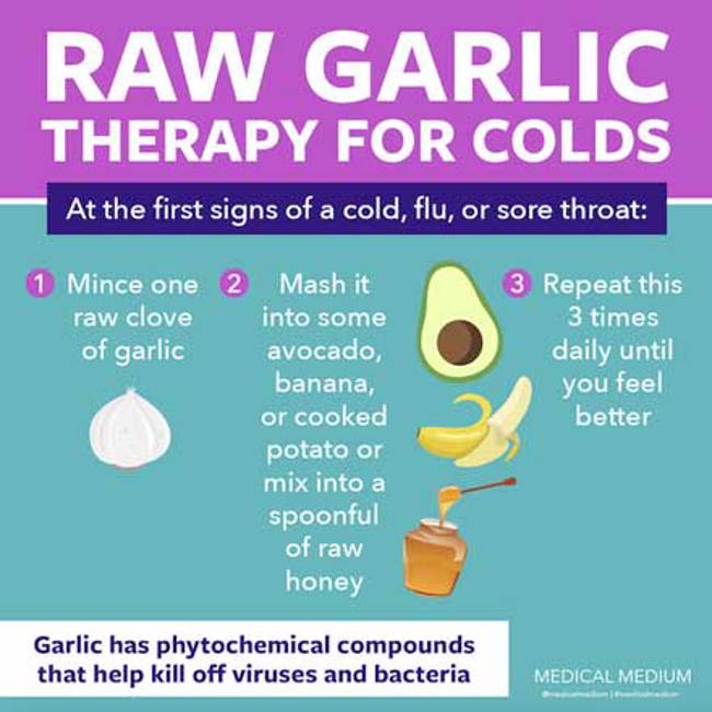 Raw Garlic Therapy For Colds