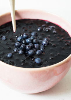 Warm Wild Blueberry Bowl