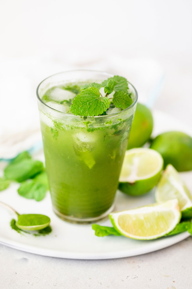 Barley Grass Juice Mojito