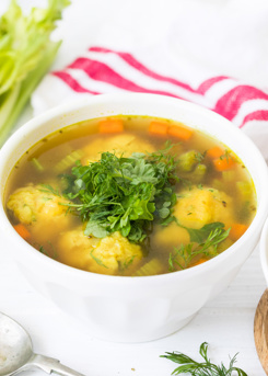 Chickpea Dumpling Soup