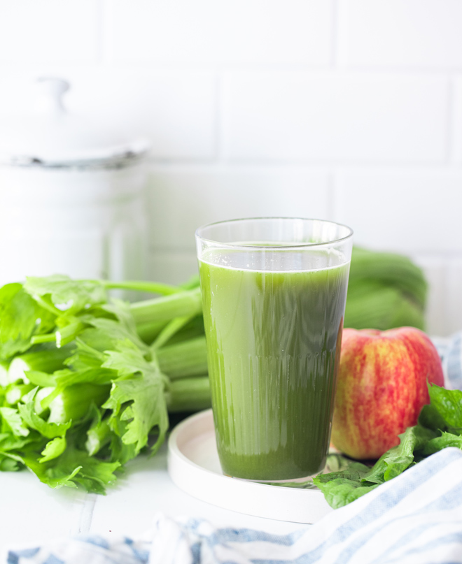 Dandelion, Celery, & Apple Juice