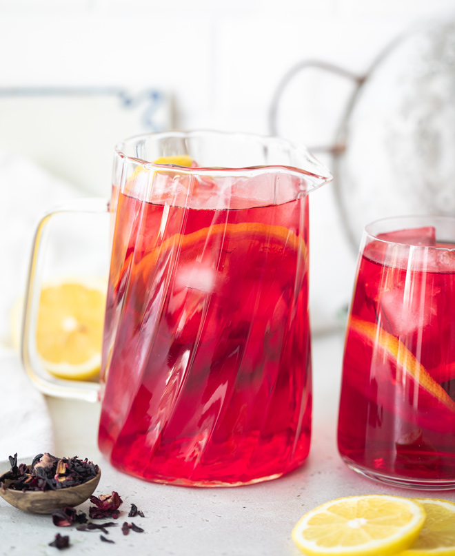 Hibiscus Lemon Iced Tea