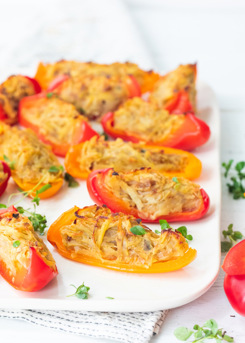 Stuffed Bell Pepper Wedges