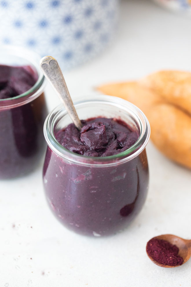 Sweet Potato & Wild Blueberry Pudding