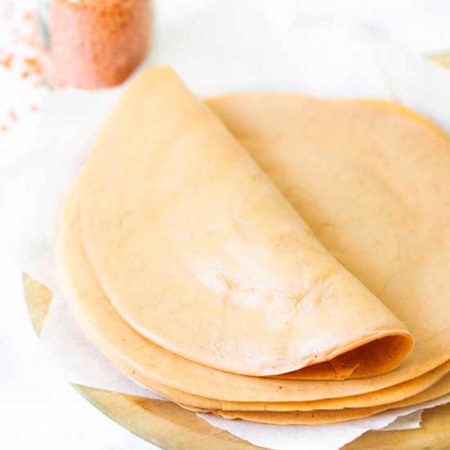 Red Lentil Tortillas