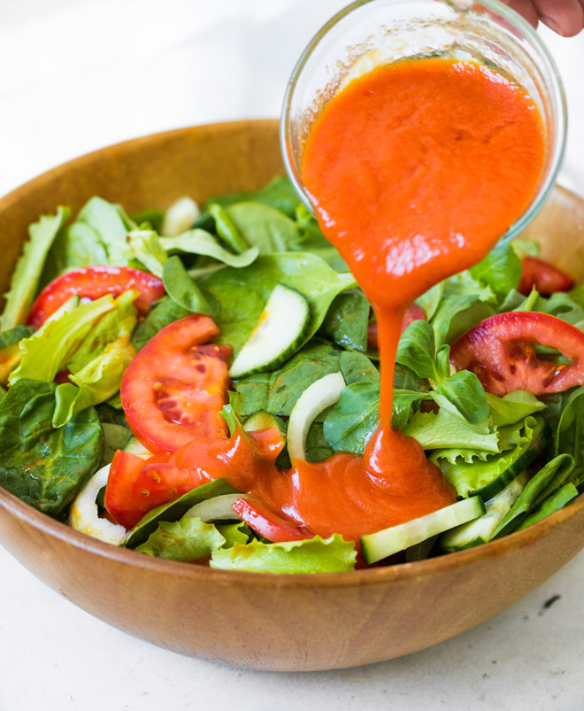 Green Salad With French Dressing