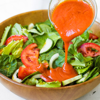 Green Salad With French Dressing