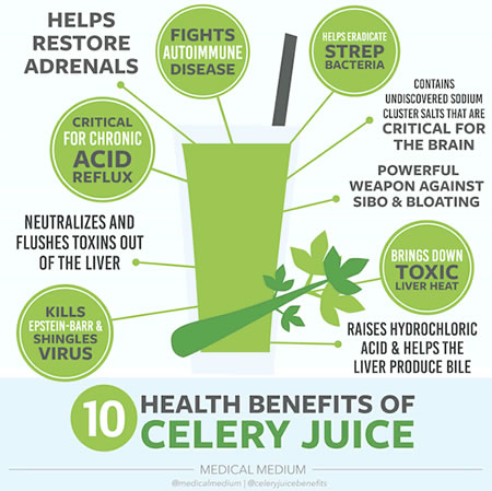 stun Mauve lukker Medical Medium: 10 Health Benefits of Celery Juice