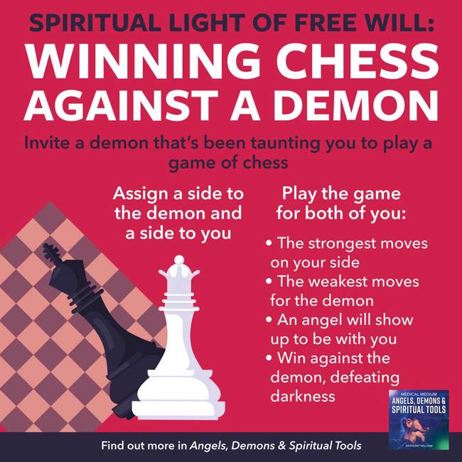 Spiritual Light Of Free Will - Winning Chess Against A Demon