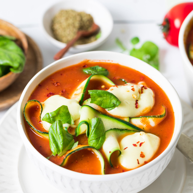 Zucchini Lasagna Soup